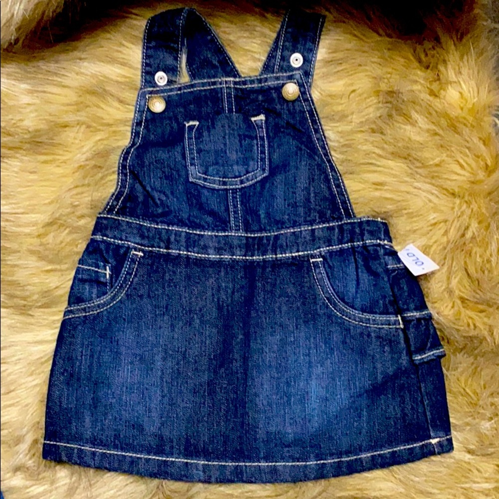 NWT. Blue jean infant overall skirt 6-12 months